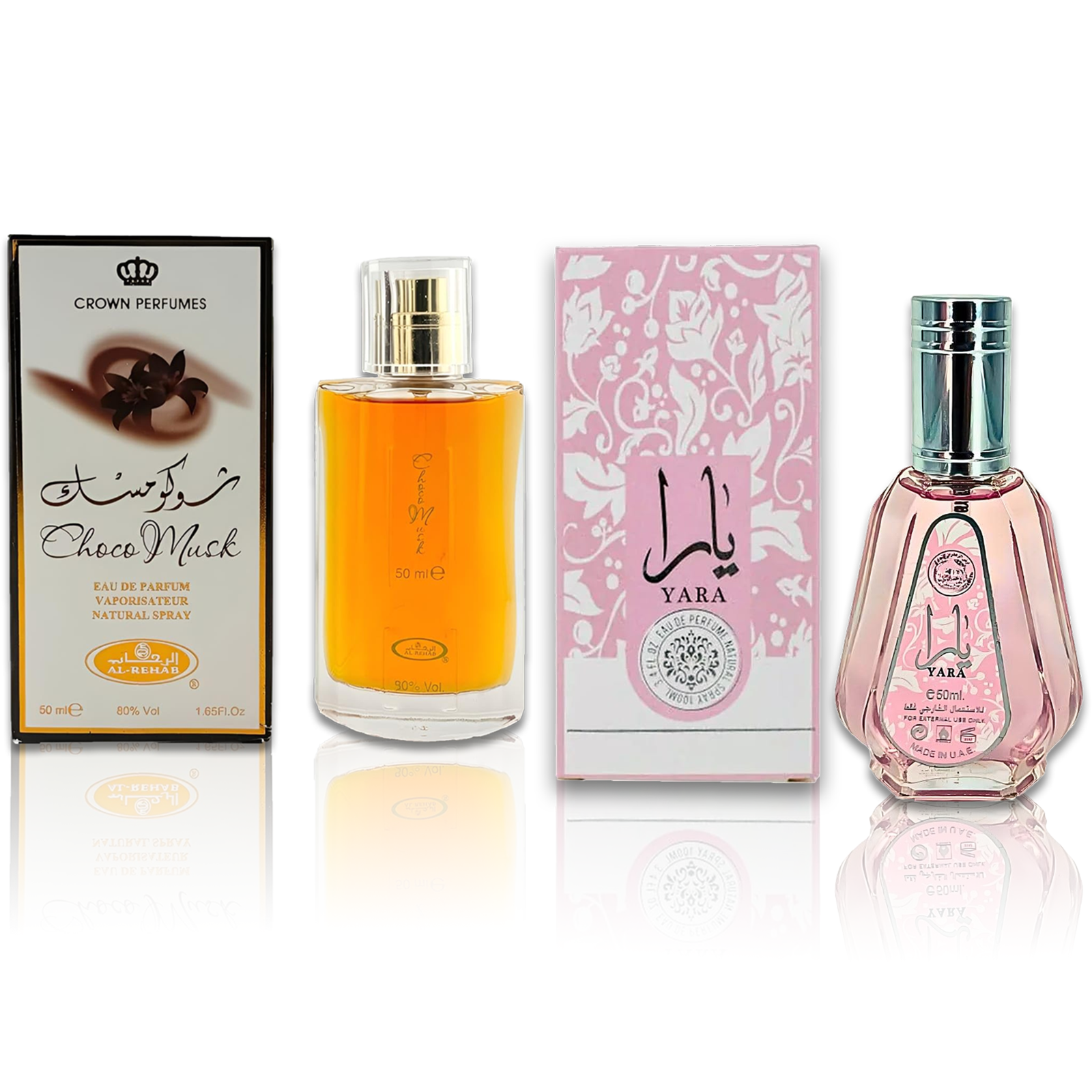 Al Rehab Choco Musk + Lattafa Yara Eau de Parfum