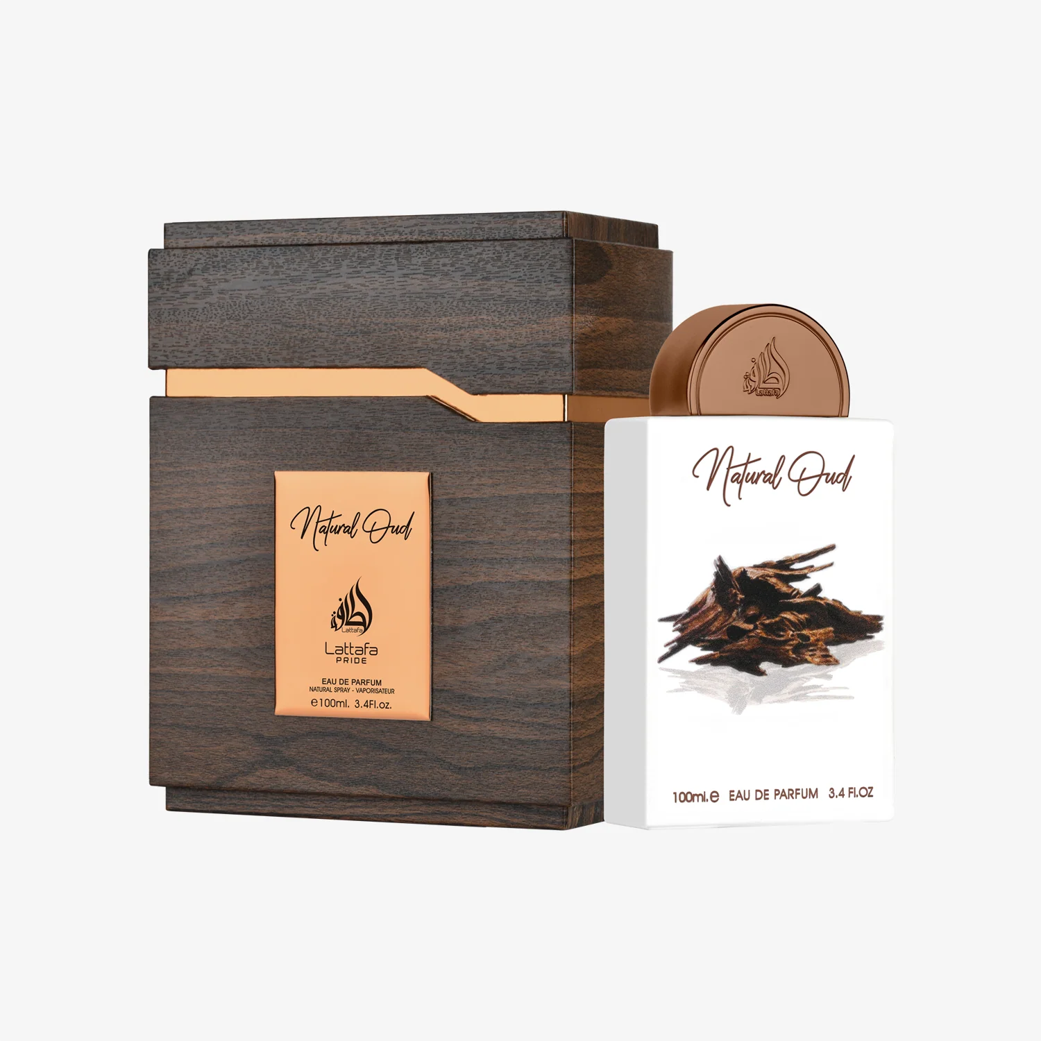 Lattafa Pride Natural Oud EDP 3.4 Fl oz