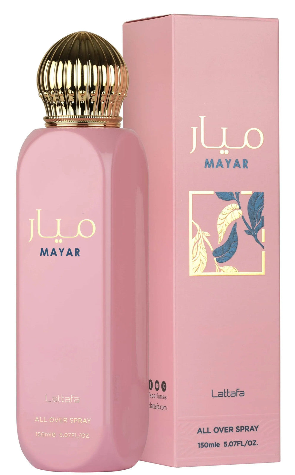 Mayar Pink By Lattafa All Over Spray Fragrance For Women