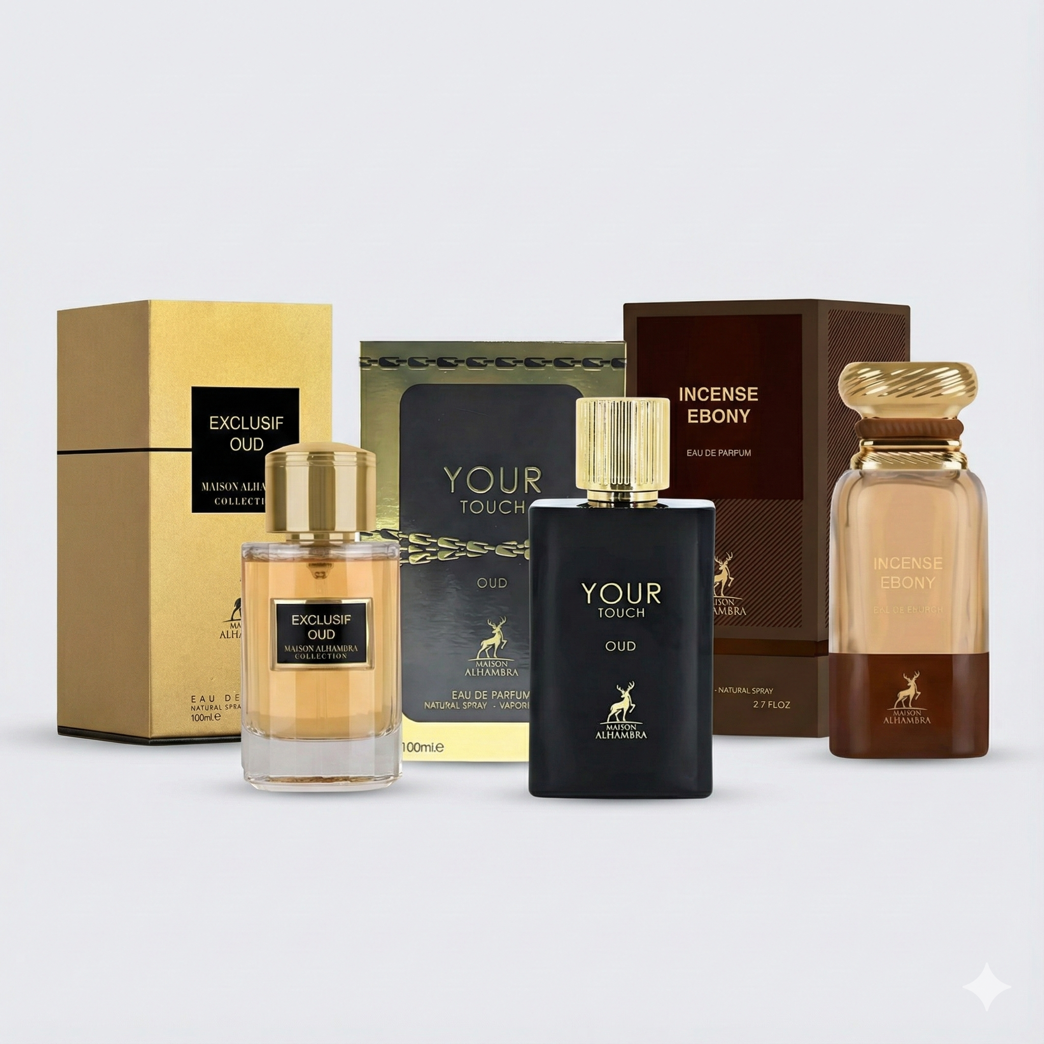 Maison Alhambra The "Oud & Intense" Bundle Unisex EDP Spray 3.0 oz