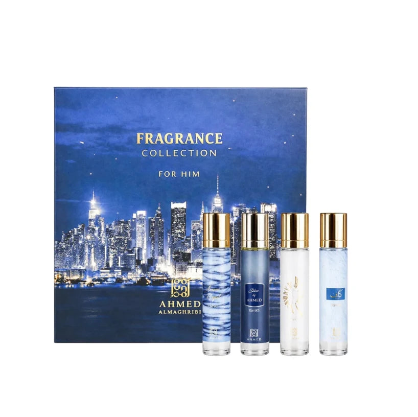 Ahmed Al Maghribi Fragrance Collection For Him 4 Piece Gift Set