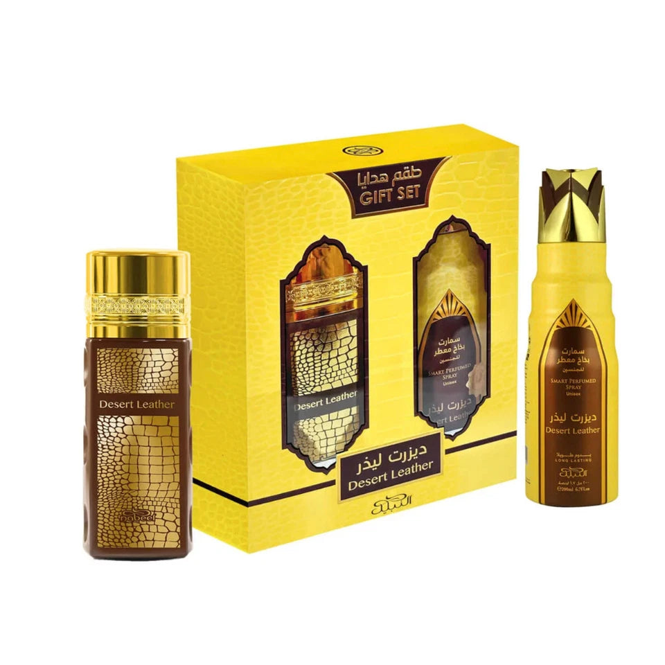 NABEEL GIFT SET DESERT LEATHER 1CT