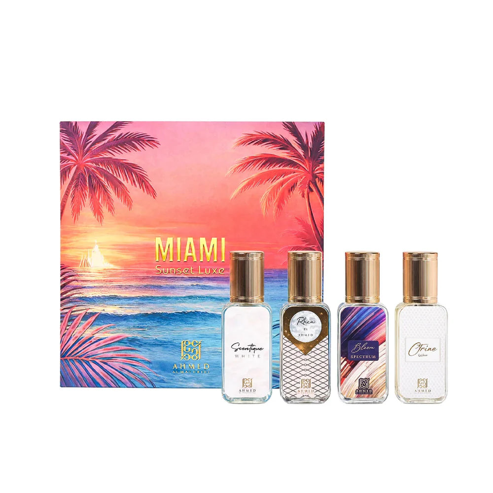 Ahmed Al Maghribi Miami Sunset Luxe 4 Piece Gift Set