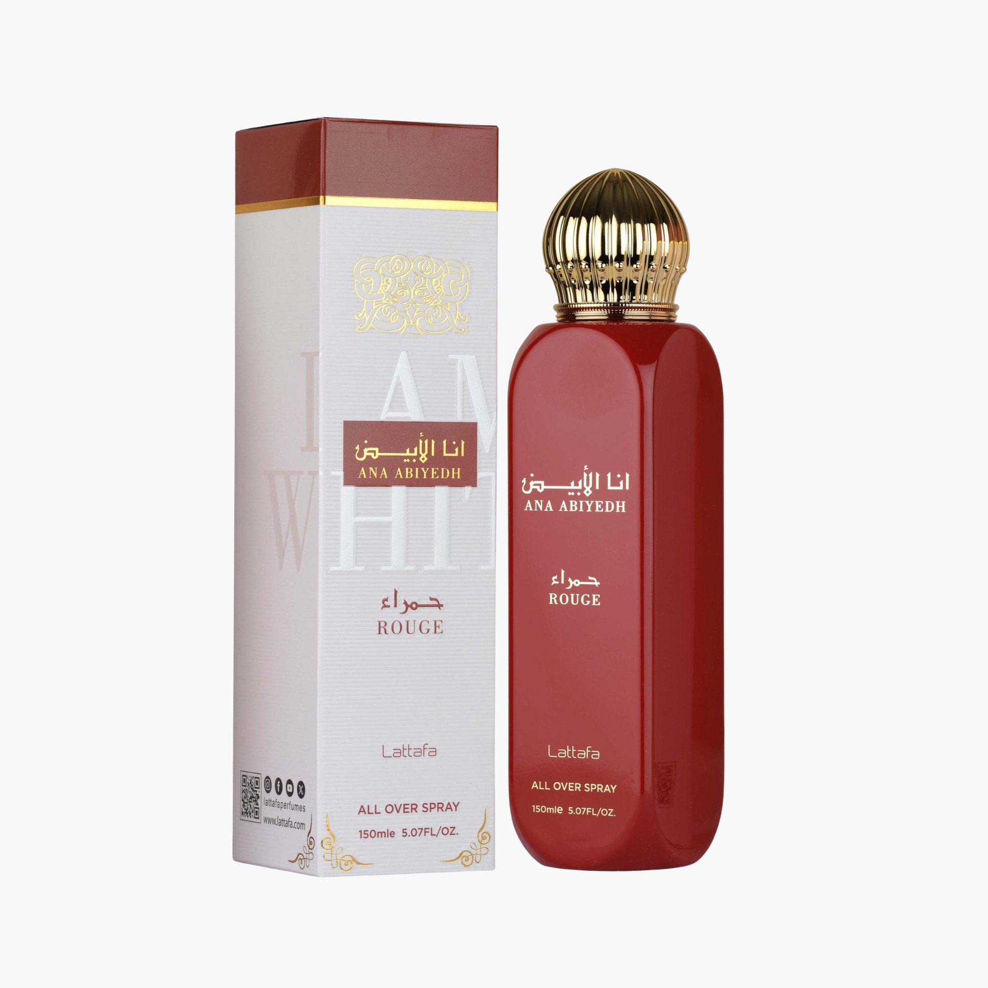 Lattafa Ana Abiyedh Rouge All Over Body Spray