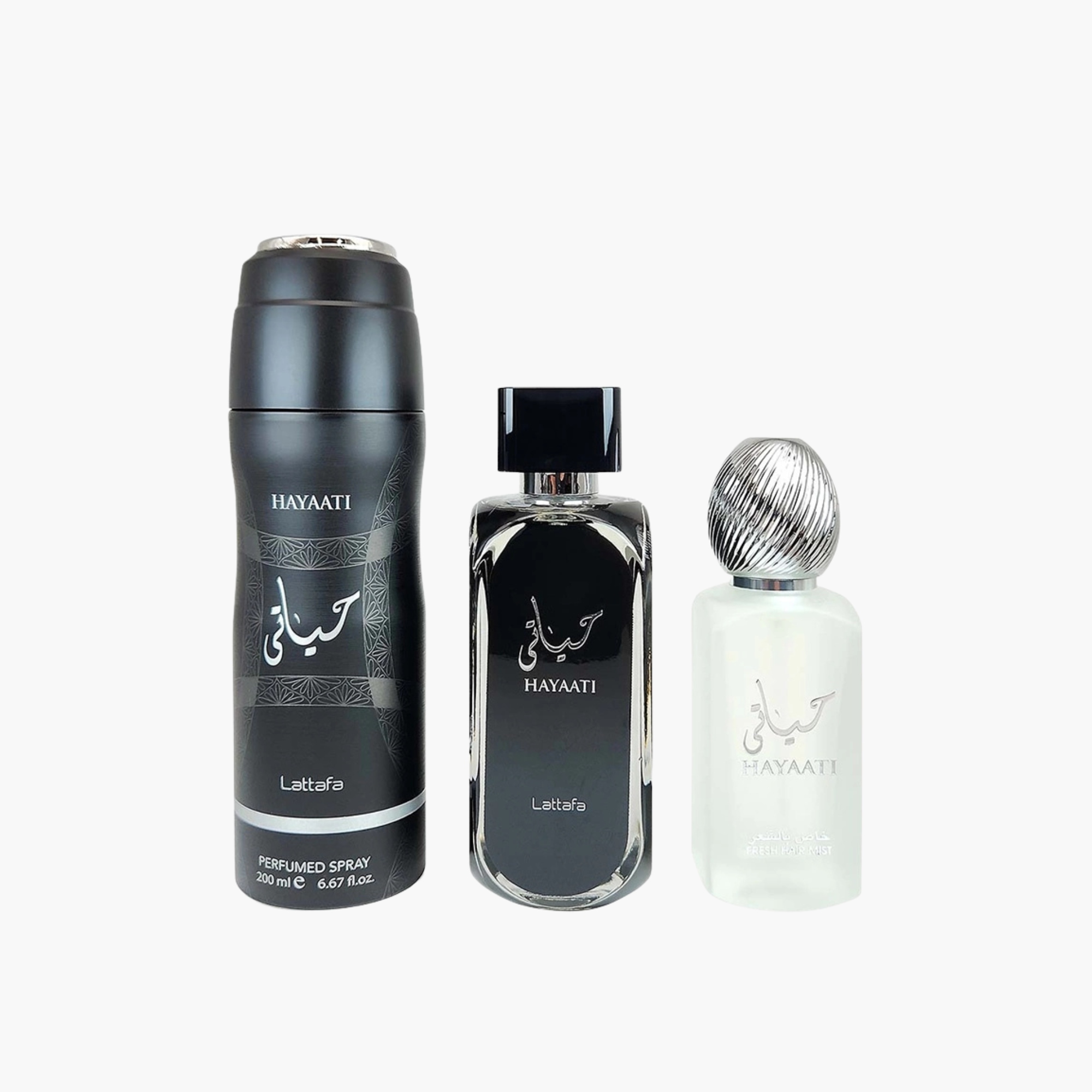 Hayaati Black By Lattafa 3PC Gift Set for Men